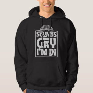 Veste À Capuche Semble gay je suis dans Minimaliste LGBTQ Arc-en-c