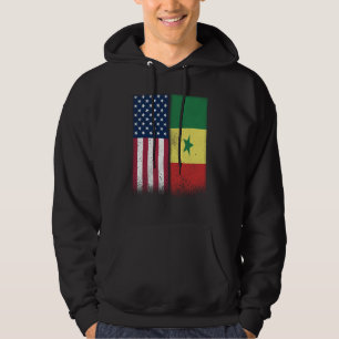 Veste À Capuche Sénégal Drapeaux Américains Sénégalais Fier USA Sé