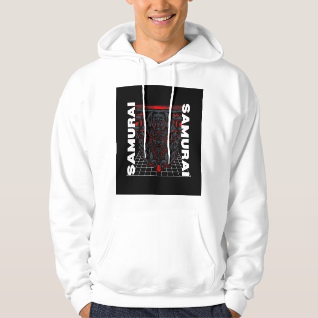 Veste À Capuche SenpaiXEL Oni Ronin Cybernétique (Devant)