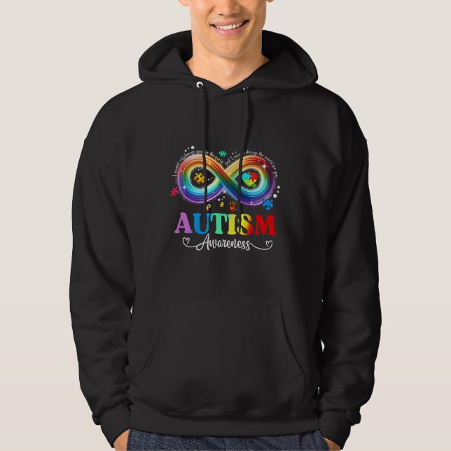 Veste À Capuche sensibilisation à l'autisme (Devant)