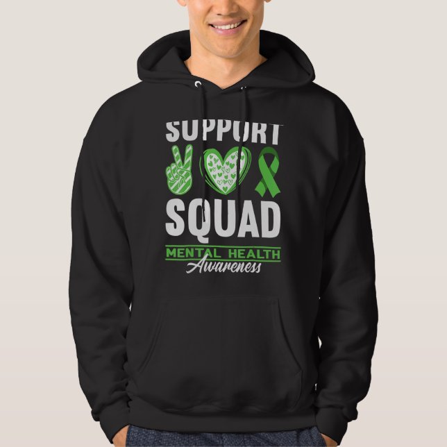 Veste À Capuche Sensibilisation J'appuie l'équipe I Dépression & M (Devant)