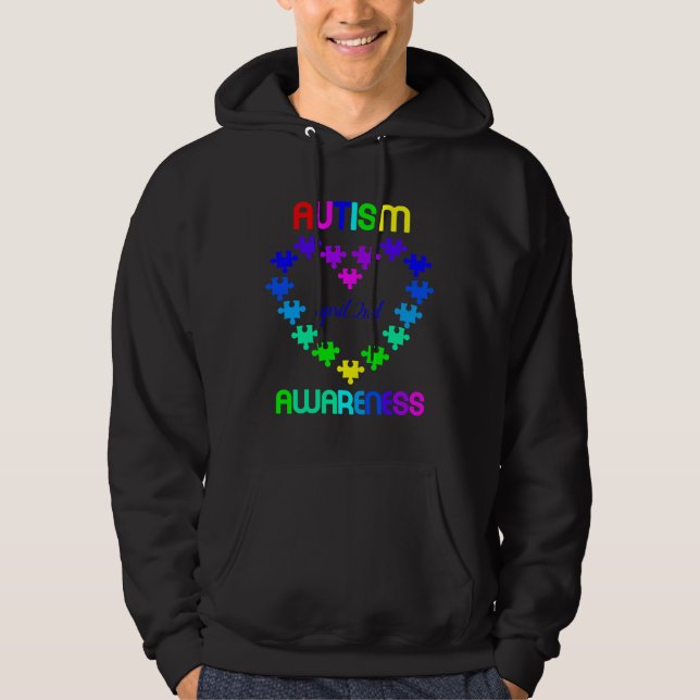 Veste À Capuche Sensibilisation sur l'autisme 2 avril (Devant)