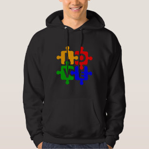 Veste À Capuche Sensibilisation sur l'autisme Amour Puzzle Asd Ou