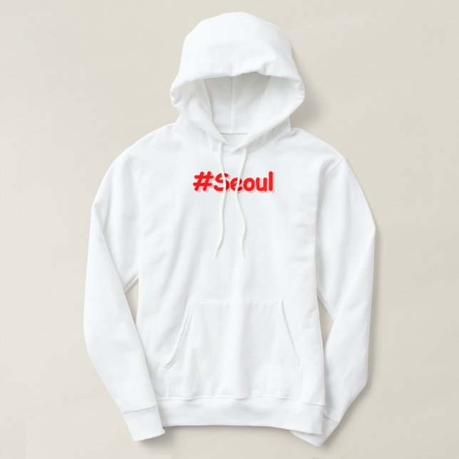 Veste À Capuche "#Séoul" Joli Design. Acheter maintenant (Design devant)