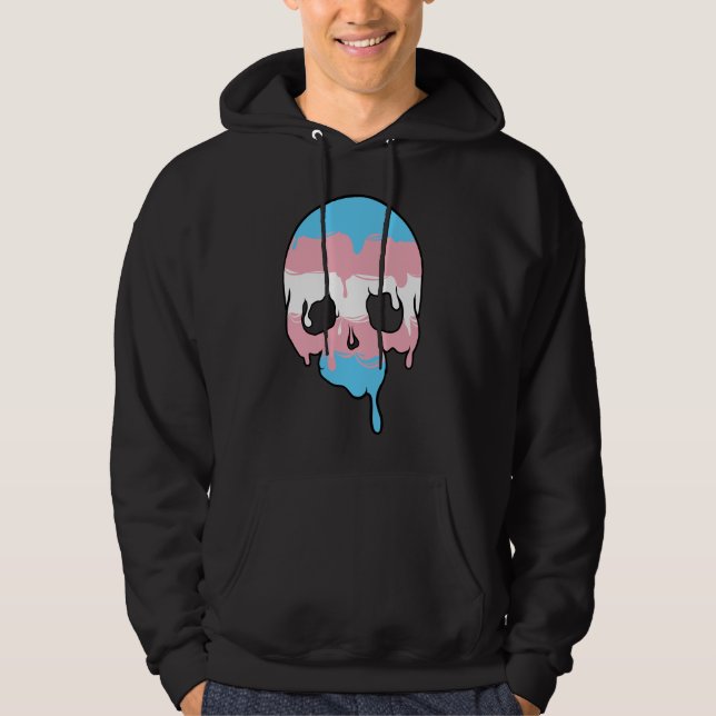 Veste À Capuche Séquille de dérive de la queue trans (Devant)