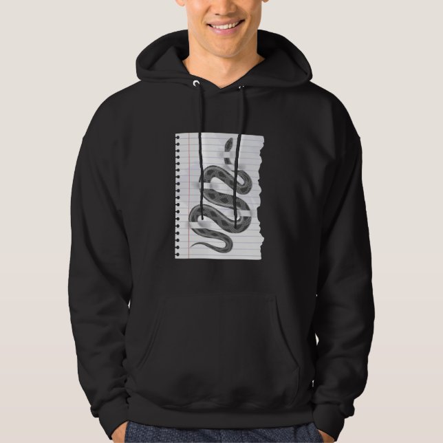 Veste À Capuche Serpent Arimable Sur Feuille Pour Les Amateurs De  (Devant)