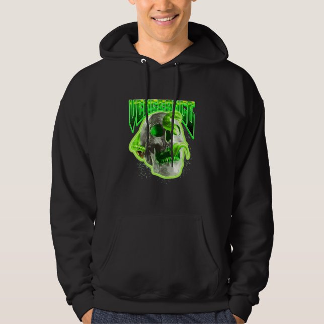 Veste À Capuche Serpent crânien Vengeance - Triste Edgy Str Esthét (Devant)