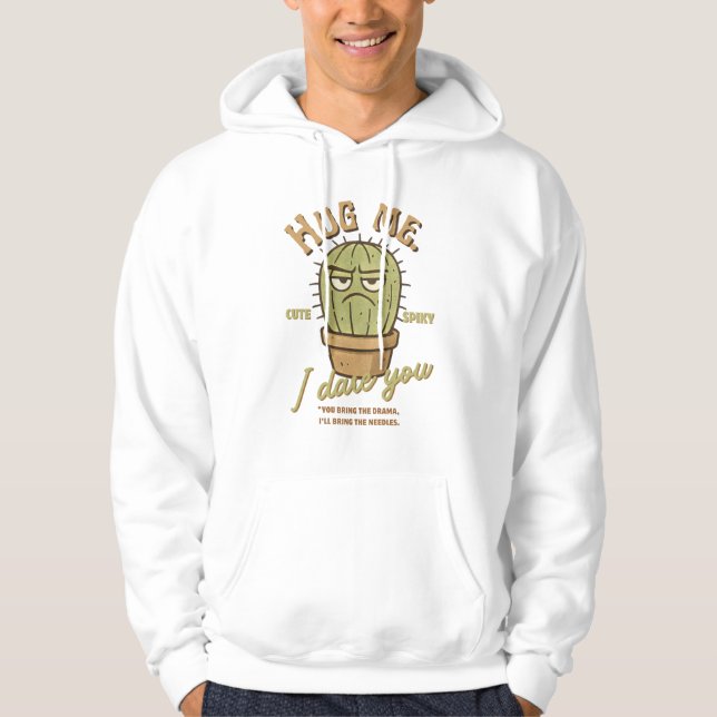Veste À Capuche Serrez-moi dans vos bras - Cactus épicé (Devant)