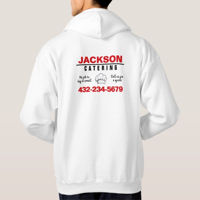 Veste À Capuche Service de restauration professionnel (Dos)