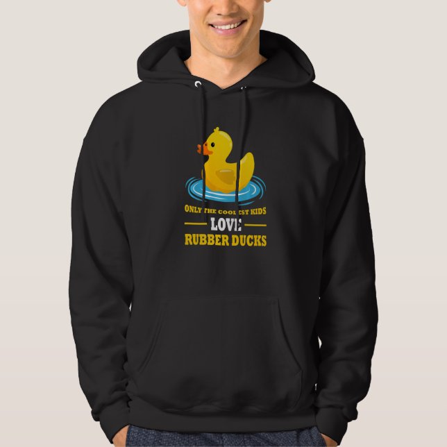 Veste À Capuche seuls les enfants les plus cool aiment les canards (Devant)