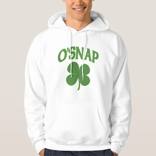 Veste À Capuche Shamrock d'Irlandais d'O'Snap (Devant)