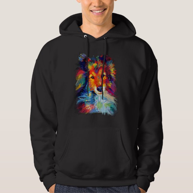 Veste À Capuche Sheltie Berger des Shetland pour une Maman Sheltie (Devant)