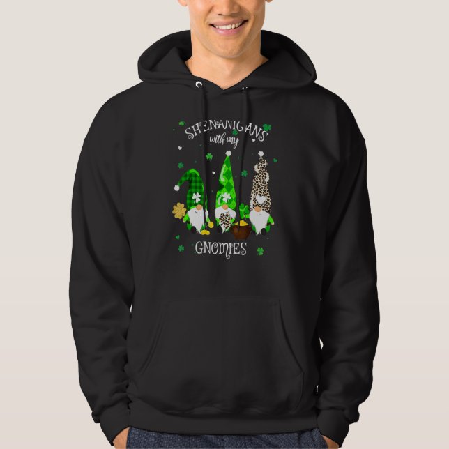 Veste À Capuche Shenanigans avec mes filles Gnome de la Saint Patr (Devant)