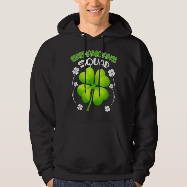 Veste À Capuche Shenanigans Squad Funny Jour de la Saint Patrick G (Devant)