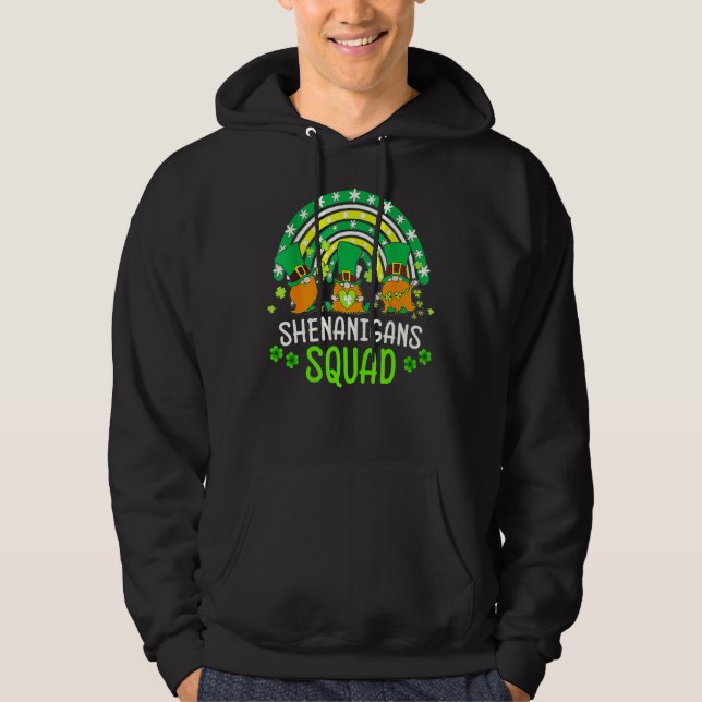 Veste À Capuche Shenanigans Squad Jour de la Saint Patrick Gnomes  (Devant)