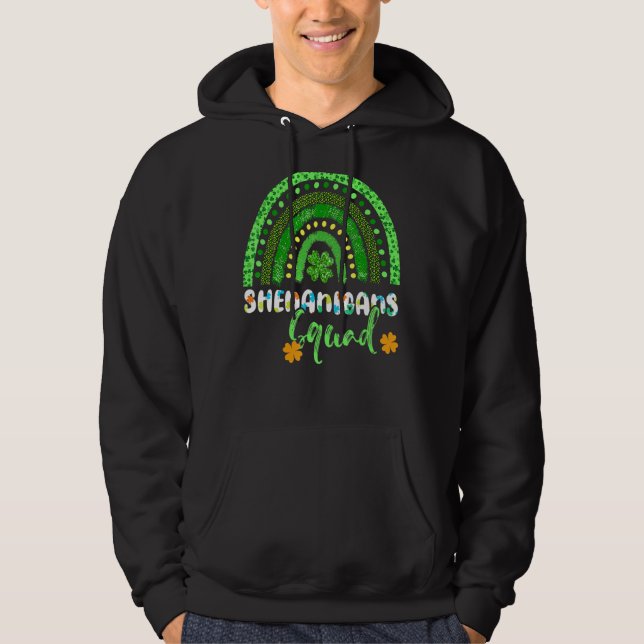 Veste À Capuche Shenanigans Squad Jour de la Saint Patrick Gnomes  (Devant)