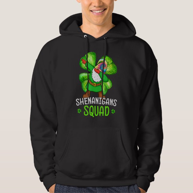 Veste À Capuche Shenanigans Squad Jour de la Saint Patrick Gnomes  (Devant)