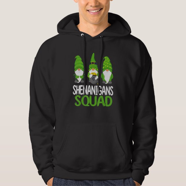 Veste À Capuche Shenanigans Squad St Patricks Day Gnomes St Patric (Devant)