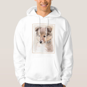 Veste À Capuche Shetland Sheepdog Puppy Peinture Chien original ar