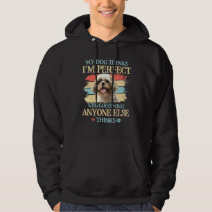 Veste À Capuche Shih Tzu Mon Chien Pense Que Je Suis Parfait