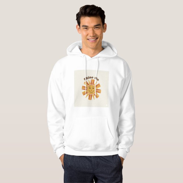 Veste À Capuche “Shine On” Positive Sun Hoodie – Unisex Inspiratio (Devant entier)