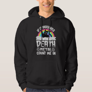 Veste À Capuche Si cela implique Cat Metal R de Death