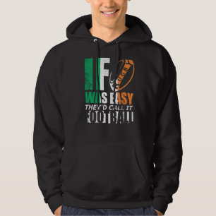 Veste À Capuche Si Le Rugby Était Facile Irlandais Rugby Football 