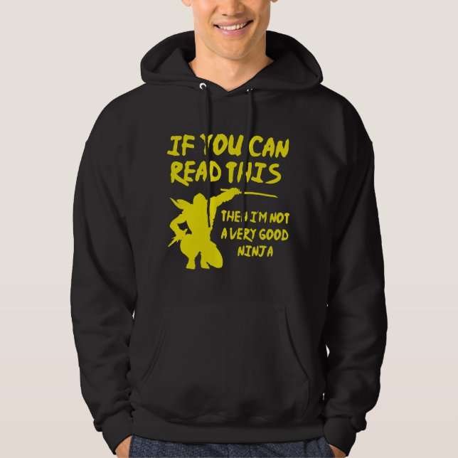 Veste À Capuche Si Vous Pouvez Lire Cela (Devant)