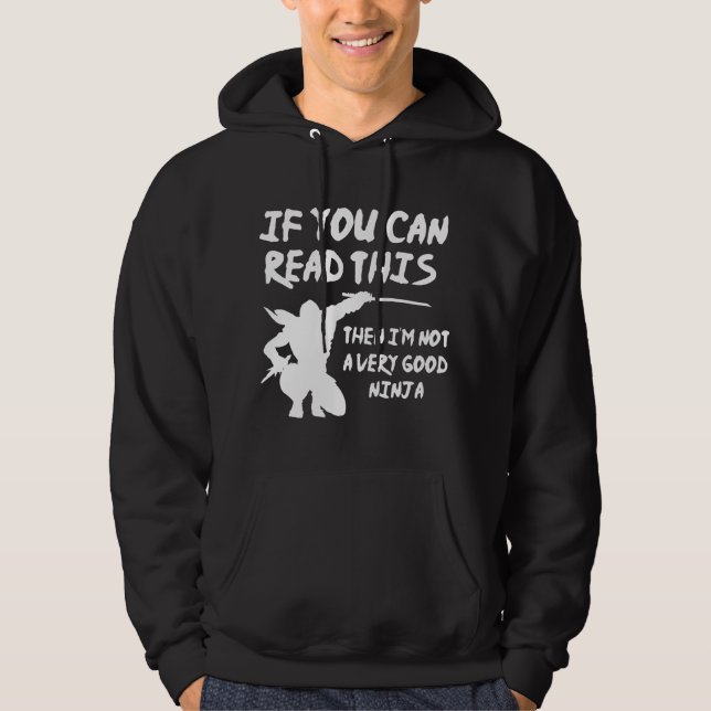 Veste À Capuche Si Vous Pouvez Lire Cela (Devant)