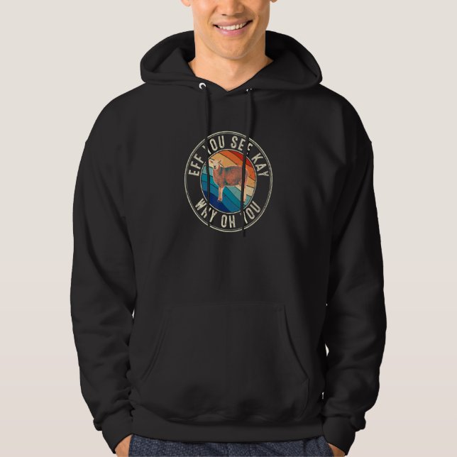 Veste À Capuche Si vous voyez Kay Retro 80s Sheep (Devant)