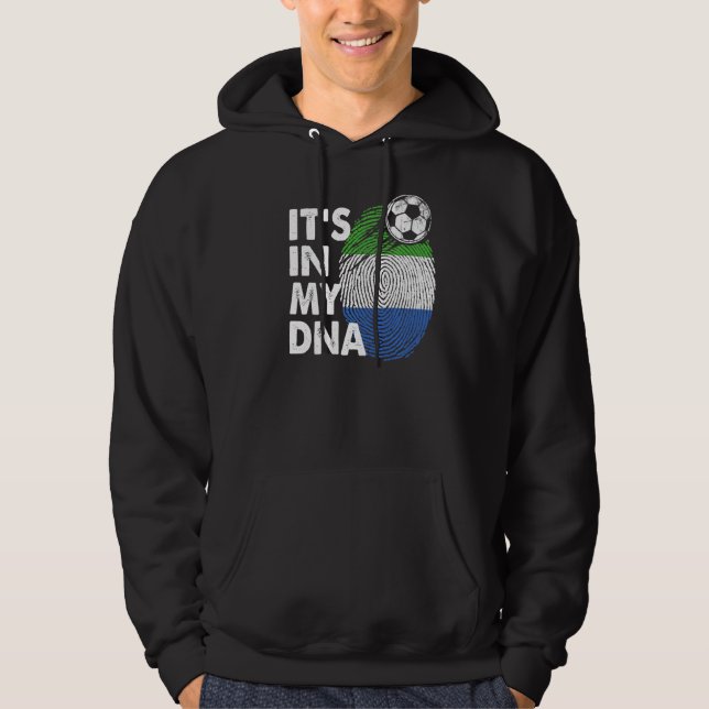 Veste À Capuche Sierra Leone Dans Mon Adn Sierra Leone Drapeau (Devant)