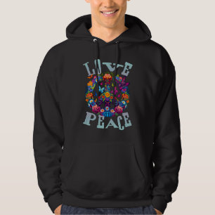 Veste À Capuche Signe de paix amour tenue tie-dye hippie des année