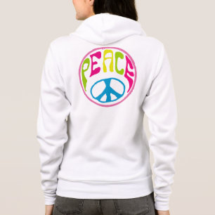 Veste À Capuche Signe de paix hippie