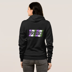 Veste À Capuche Signe de texte Genderqueer pride