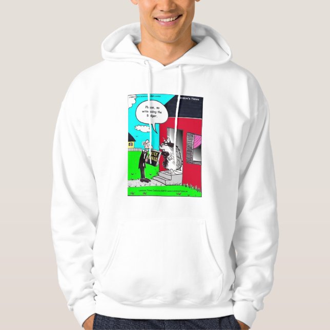 Veste À Capuche S'il vous plaît, pas de témoins du Badger Funny Ho (Devant)