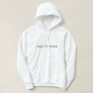 Veste À Capuche Silence. Work.T-Shirt