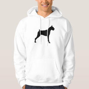 Veste À Capuche Silhouette de chien de boxeur