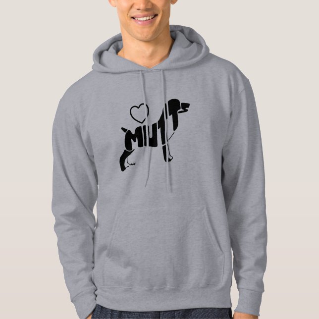 VESTE À CAPUCHE SILHOUETTE DE CHIENS (Devant)