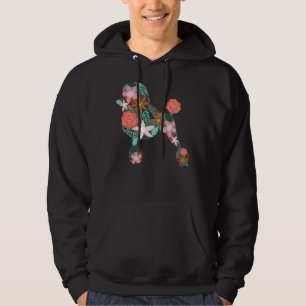 Veste À Capuche Silhouette florale de caniche