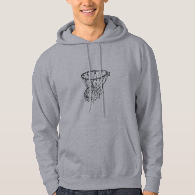 Veste À Capuche Simple Basketball Net Hoodie – Urban Sports Wear (Devant)