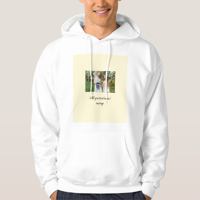 Veste À Capuche simple minimal ajoutez le nom de notre collage de  (Devant)