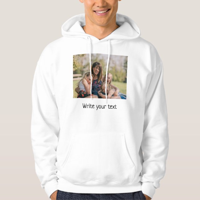 Veste À Capuche simple minimum ajouter votre texte photo noël hott (Devant)