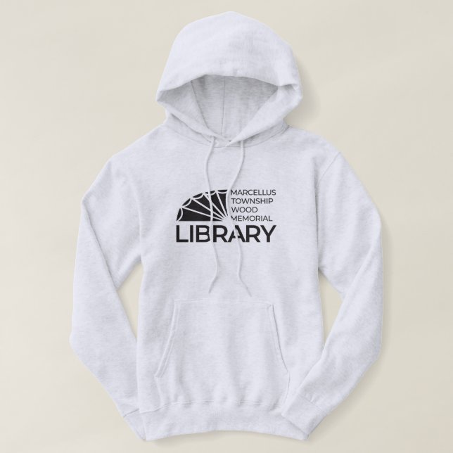 Veste À Capuche Simple sweat-shirt de bibliothèque (Design devant)