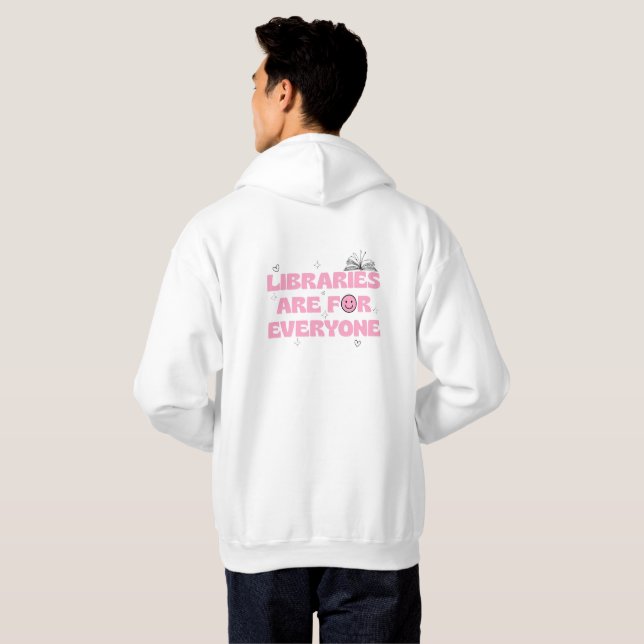 Veste À Capuche Simple sweat-shirt de bibliothèque (Dos entier)