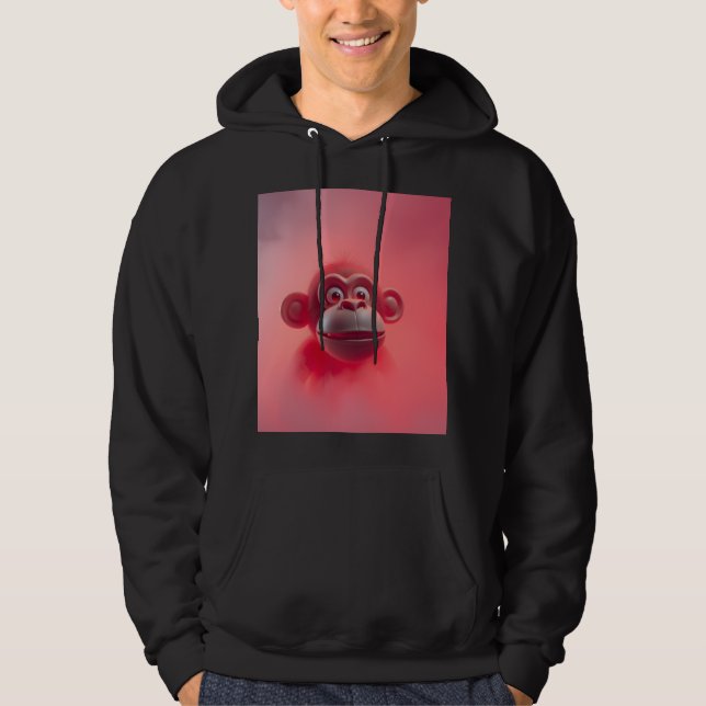 Veste À Capuche Singe Amusant (Devant)