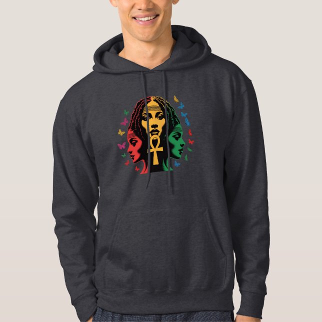 Veste À Capuche Sistas - Intemporel, Classé, Beauté, Force (Devant)