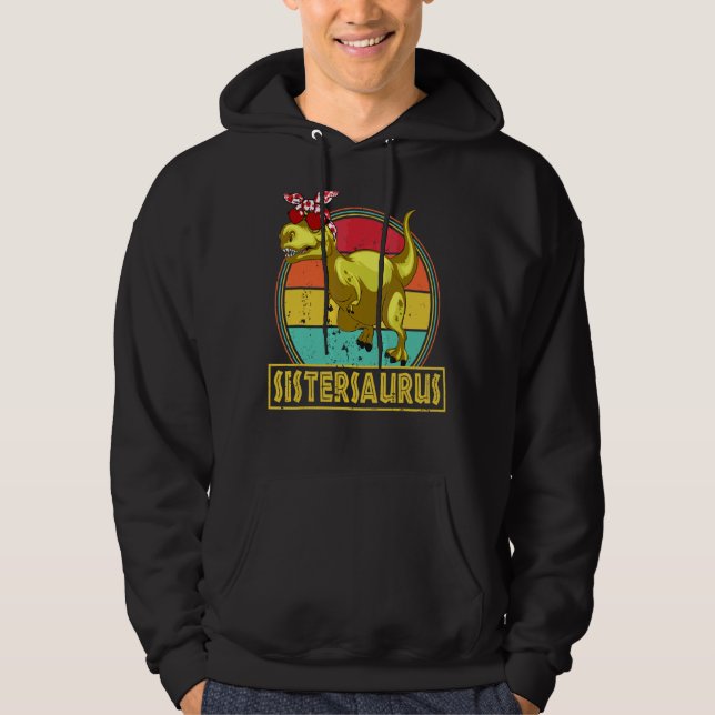 Veste À Capuche Sistersaurus Dinosaur Rex Fête des Mères Matc (Devant)