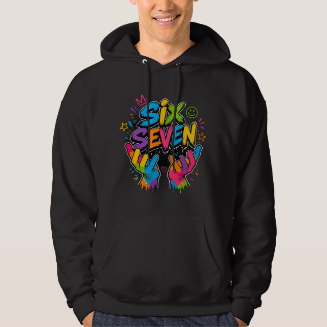 VESTE À CAPUCHE SIX SEVEN VIBES (Devant)