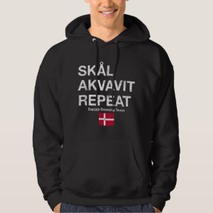 Veste À Capuche Skal, Akvavit, Répéter Danois Dansk Danemark Danma