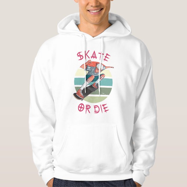 Veste À Capuche Skate ou die Skateboarder Garçon (Devant)